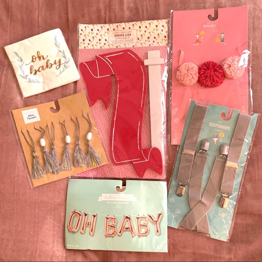 Lot of Assorted “Baby” Party/Favor Items *NIP